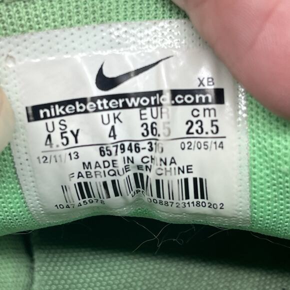 Nike Stefan Janoski Skate Shoes size 4.5Y Womens 6 Green Camo 657946-316 sneaker - Picture 6 of 7